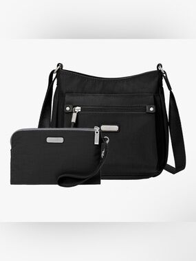 Baggallini Uptown Crossbody Bag with RFID Wristlet